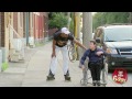 Disabled Man Thrown Over Fence Prank