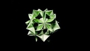 Кусудама цветок из бумаги. Оригами шар елочная игрушка на Новый год