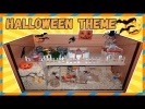 Halloween hamster cage tour.  Halloween theme. Хэл