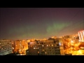 Северное (полярное) сияние в Москве 17.03.2015