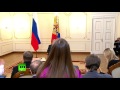Президент РФ В.Путин встретился с журналистами