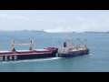Столкновение двух судов недалеко от порта