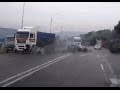 Аварии фур, грузовиков июль 2015Truck crash compil
