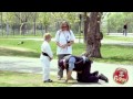 Karate Kid Kicks Cop in the Balls