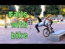Неудачный трюк на велосипеде #4